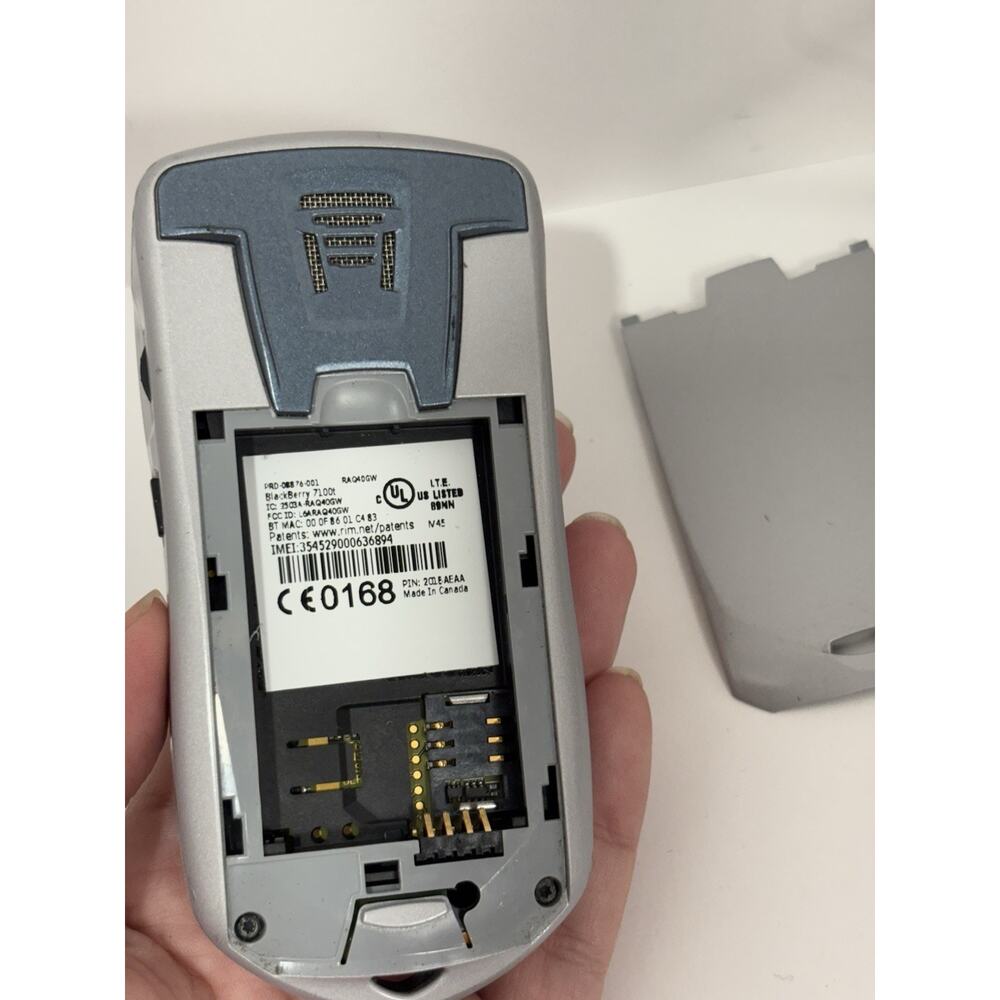 Blackberry 7100t Prosumer QWERTY Vintage Mobile phone W Charger No Battery PARTS - Picture 2 of 4